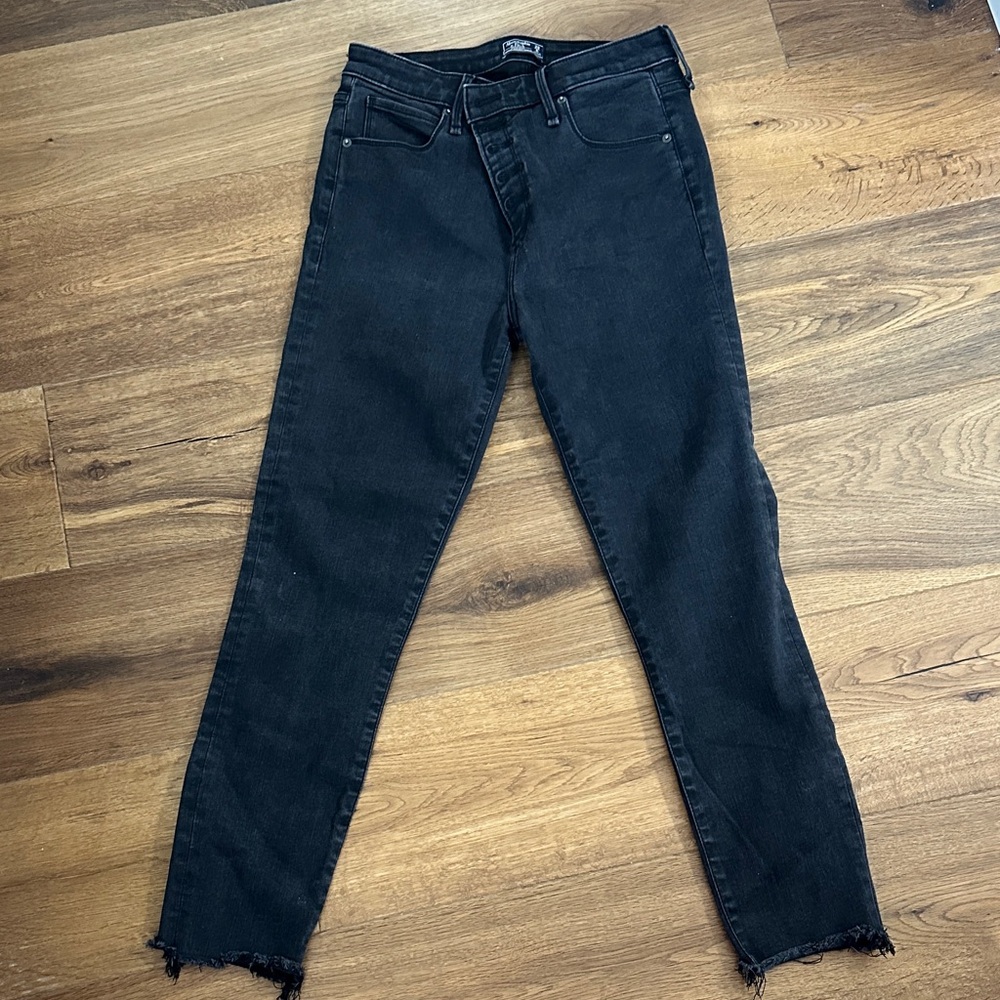 Abercrombie & Fitch Black Ankle Jeans